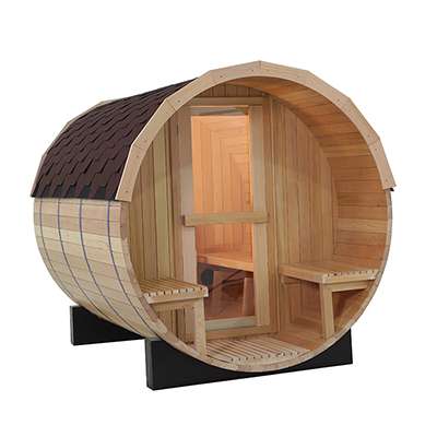 barrel model traditional outdoor steam sauna room