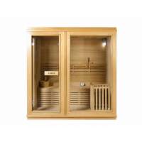 3 person hemlock traditional steam sauna room